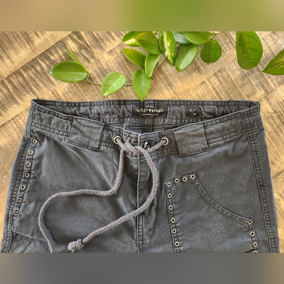 Lucky Brand Studded Cargo Crop Pant - Picture 2 of 12